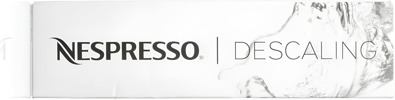 Nespresso Descaling Solution Kit, Fits All Models, 2 Packets with Cleaning Cloth, Descaling Solution for All Models,