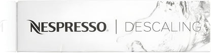 Nespresso Descaling Solution Kit, Fits All Models, 2 Packets with Cleaning Cloth, Descaling Solution for All Models,