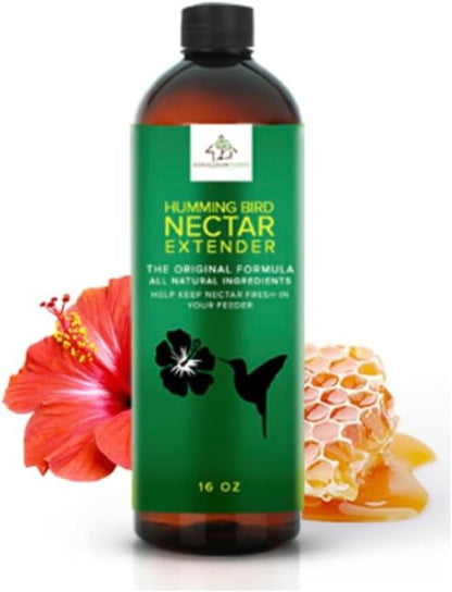 Hummingbird Nectar Extender - All-Natural Formula Extends Nectar Life | 16 oz Bottle for Longer Freshness