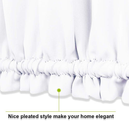 PONY DANCE Glass Door Curtain Panel, 34 x 72 inches, Solid Energy Efficient Rod Pocket for Metal French Patio Door,