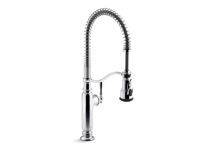 KOHLER Tournant Semi-Professional Pull-Down Kitchen Sink Faucet, Commercial Kitchen Faucet with Pull Down Sprayer, 77515-CP, Polished Chrome
