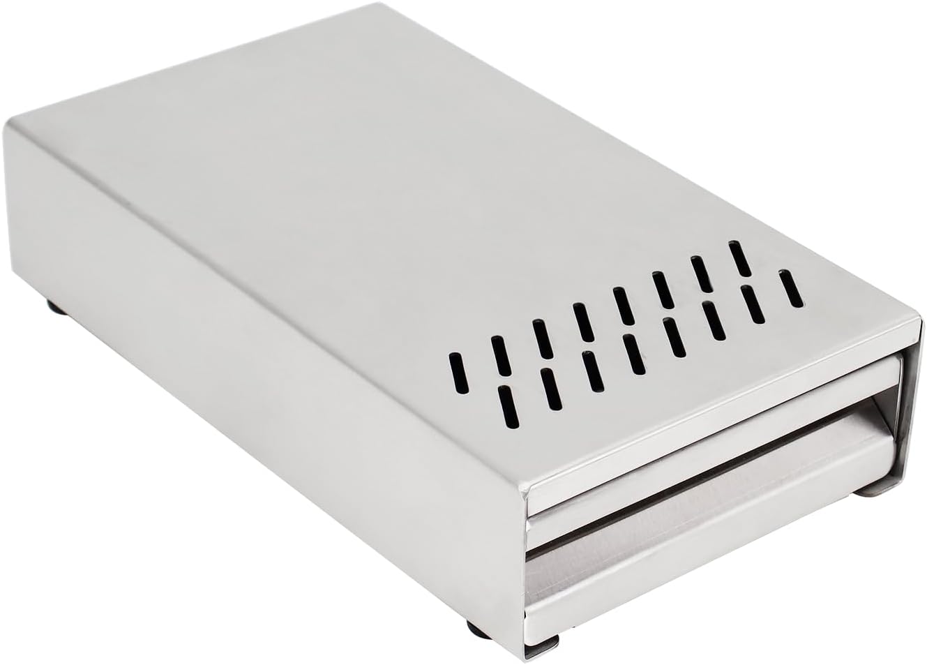 Espresso Knock Box Drawer, Stainless Steel Coffee Grounds Container, Removable Rubber Knock Bar, Non-slip Base, Mini