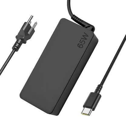 Dzytnsy USB-C 65W 45W AC Replacement Charger Compatible with Lenovo ThinkPad T480 T490 T580 ADLX65YDC2A ADLX65YLC2D ADLX65YDC3A ADLX65YDC2D chromebook 2nd Gen S330 65W Laptop Power Supply Adapter Cord