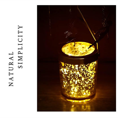 Candle Holders，Rotating Candlestick，Gold Starlight Glass Candle Holder,Restaurant Wedding Christmas Valentine's Day Thanksgiving Wedding Anniversary Birthday Party Table Decoration(Butterfly)