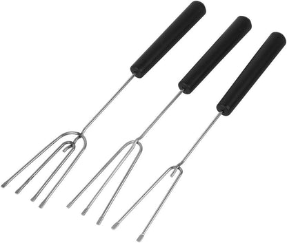 Set of 10 Stainless Steel Split Chocolate Forks for Hot Pot DIY Decorative Tools, Pralines, and Truffles