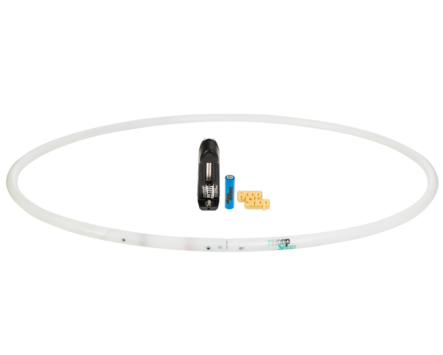 The Hoop Shop Light Up LED Hula Hoop Designed and Hand Crafted in Michigan with Beautiful Auto Strobing Rainbow Lights