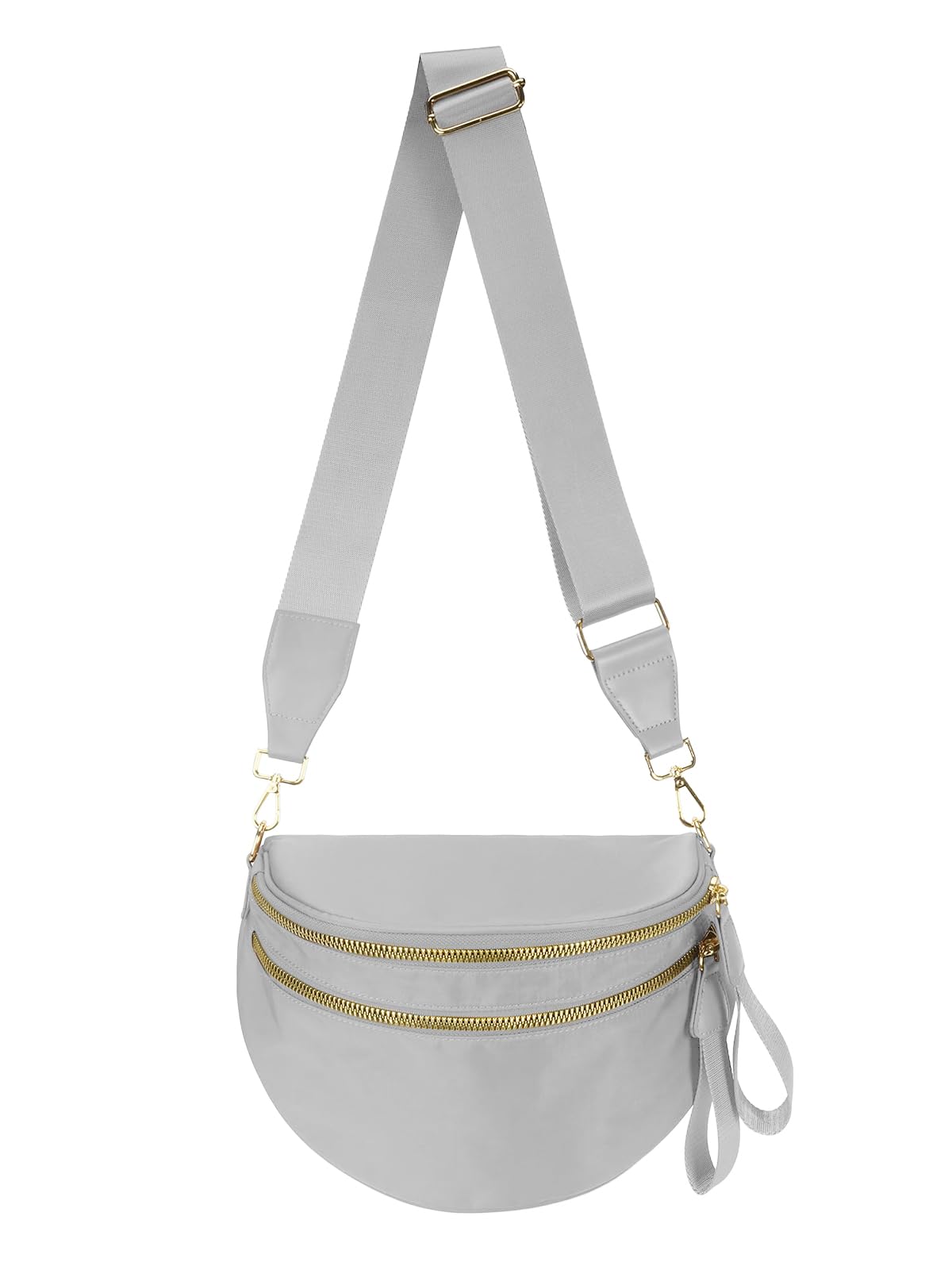 Pure Colour Crossbody Bag Bum Bag for Women,Spacious Purse Fanny Packs Belt Bag,Oversized Bum Bag (Colour Bum Bag-Beige)