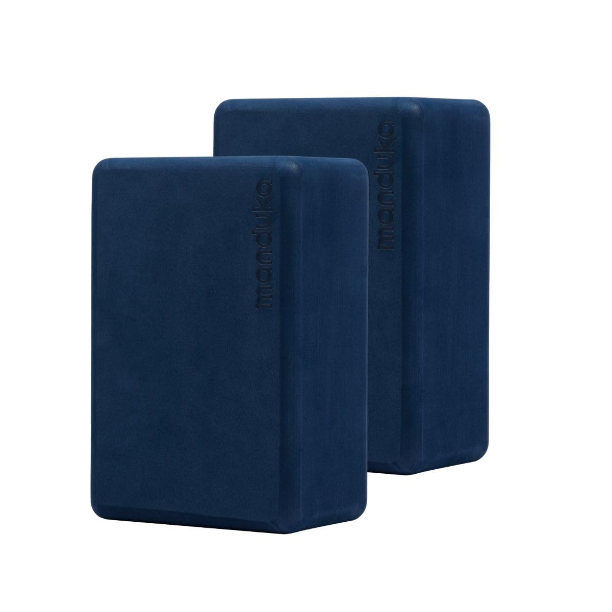 Manduka Foam Yoga Block - Recycled EVA Foam Block with Ergonomic Support, Yoga Equipment, Home Gym Accessory, & Pilates Tool, Lightweight for Travel, High Density, Comfortable Edges