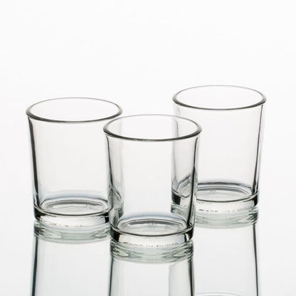 Set of 12 Richland Votive Candles Black Unscented and 12 Clear Glass Eastland Votive Holders