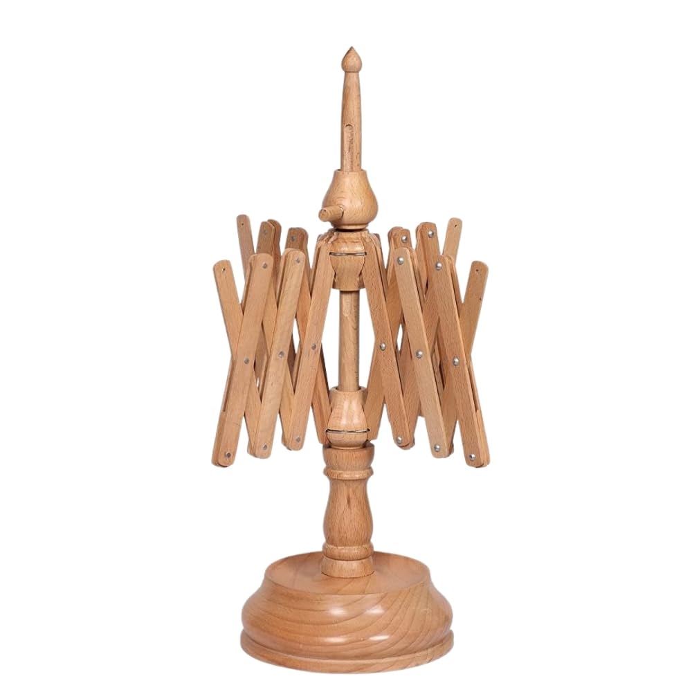 Handcrafted Jumbo Rosewood Yarn Winder & Swift Set – Large Capacity Wooden Ball Winder for Knitting & Crocheting, Heavy Duty Tabletop Yarn Swift and Ball Winder