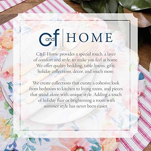 C&F Home Set of 6 Fireside Plaid Cotton Machine Washable Cloth Napkins for Christmas Dining Table Decor
