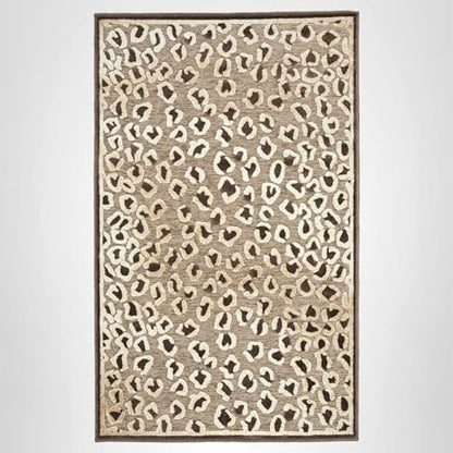 SAFAVIEH Paradise Collection Accent Rug - 2' x 3', Beige & Brown, Animal Print Viscose Design, Ideal for High Traffic Areas in Entryway, Living Room, Bedroom (PAR84-303)