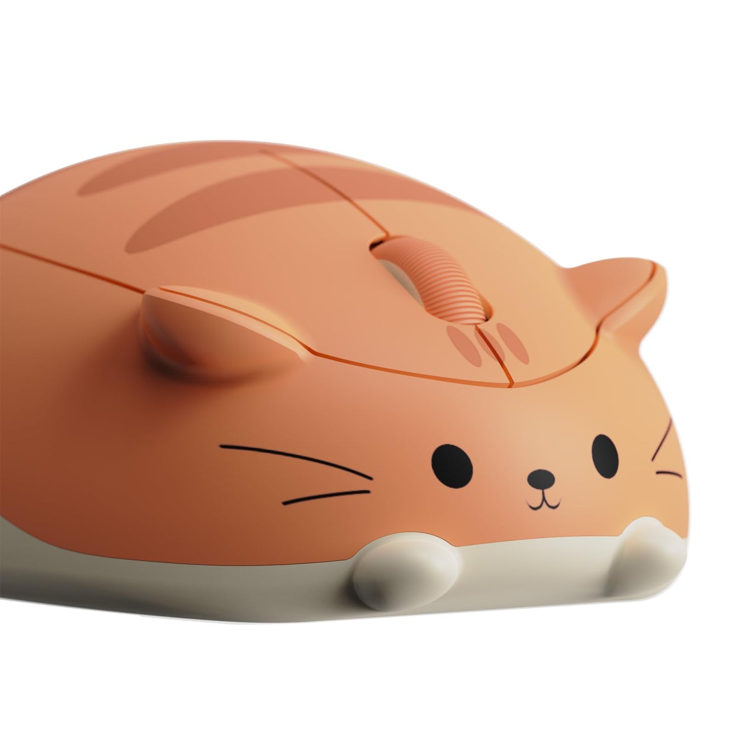 Akko Cat Theme Wireless Gaming Mouse, 2.4G GHz with a USB Receiver, Cute Optical Cordless Cartoon Mice for Computer/Laptop/Desktop/PC, Compatible with Mac/Win (Gray Mimo)