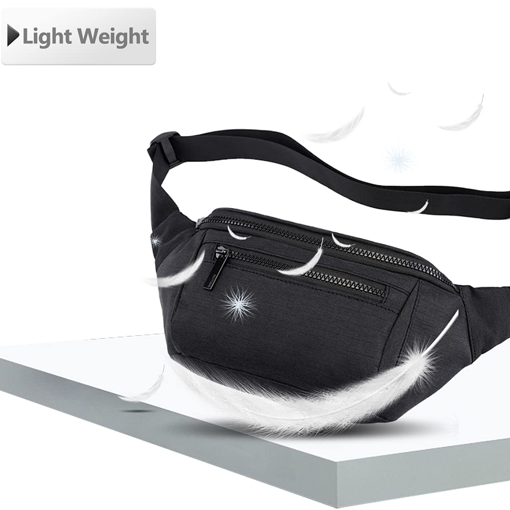 Fanny Pack for Men Women,Crossbody Waist Bag Pack,Belt Bag for Travel Walking Running Hiking Cycling,Easy Carry Any Phone,Wallet