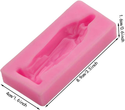 Silicone 3D Molds, Virgin Mary Chocolate Cake Candle Ice Decoration Tool, DIY Bakeware Molds Kit
