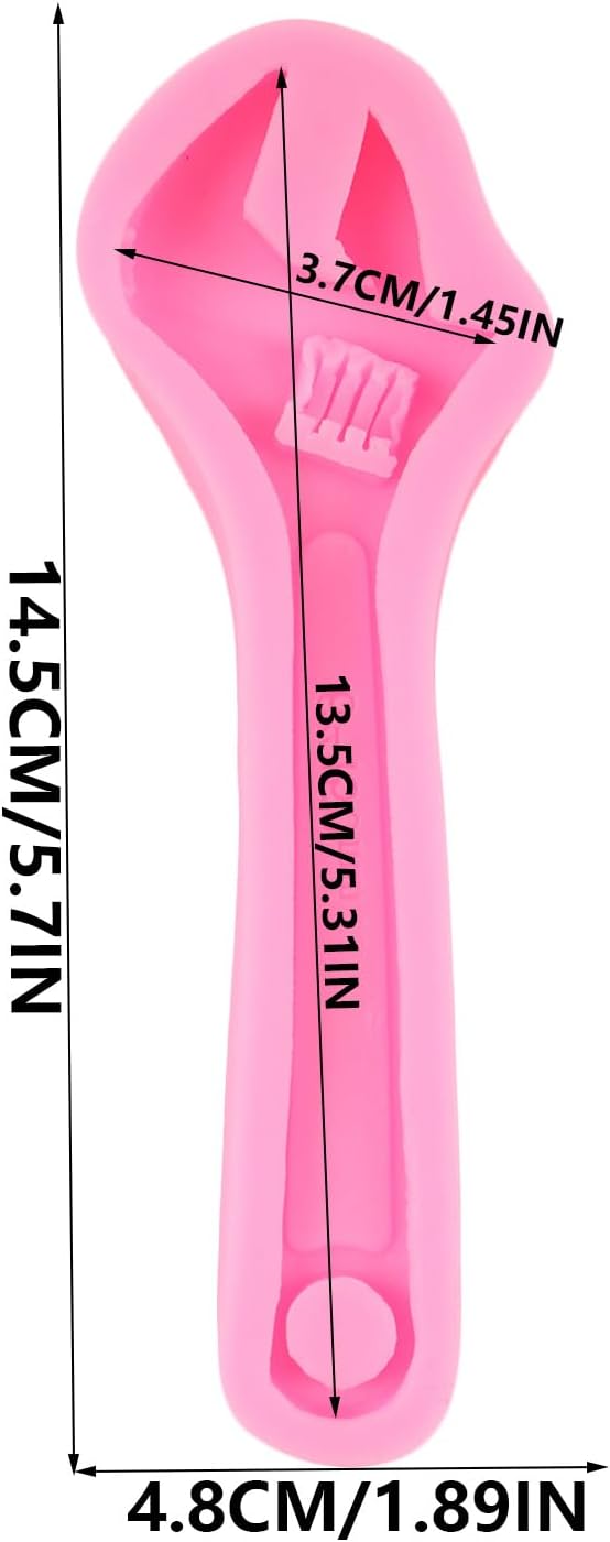 Hand Tools Silicone Molds Wrench Fondant Mold for Cake Decoration, Cupcake Topper, Chocolate Candy