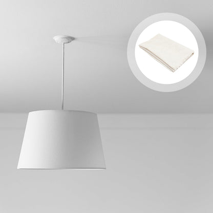 Luxshiny Lampshade Fabric Material Diy Lamp Cover Sheet Pre-Cut Flax Cloth Light Cover Material for Table Lamps and Chandeliers Home Decor