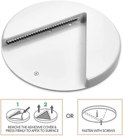 New Under Cabinet Manual Jar Opener for Weak Hands and Seniors with Arthritis, Small, White