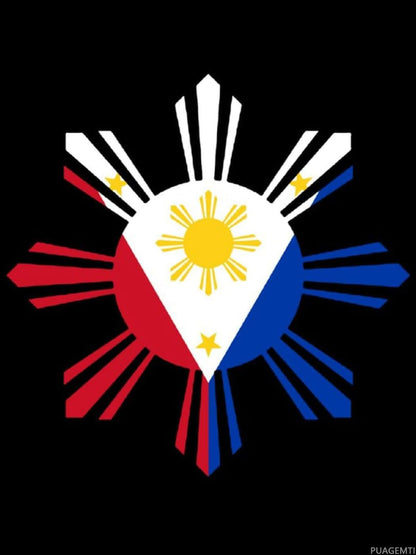 PUAGEMTI Philippine Sun Flag Adults Diamond Kits Painting 5D Art Paint by Number Full Drill Home Wall Decor 12"x16"