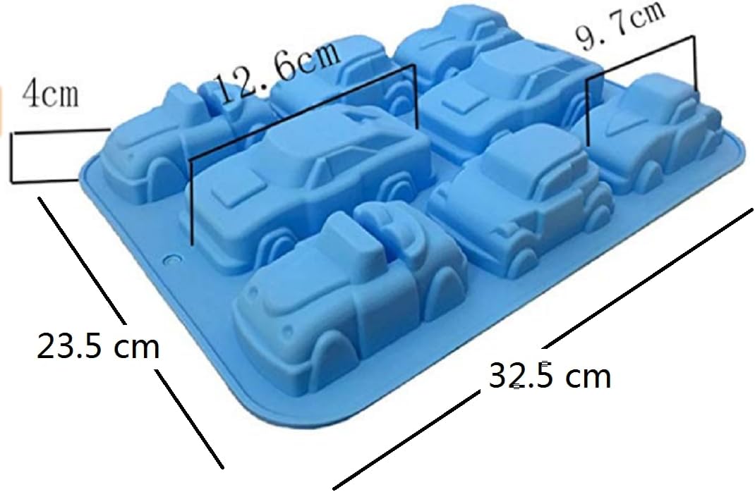 Silicone Carton Car Mold, Baking Molds for Birthday Theme Party, Muffin Cups, Ice Cube, Soap, Cake
