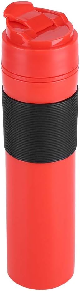 Dioche Bottle, 350ml Portable Tea Coffee Maker Drinking Water Cup for Travelling, Red