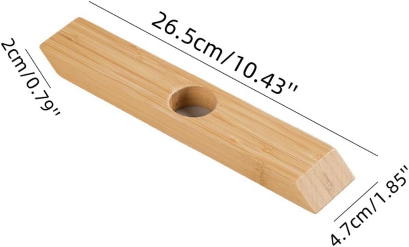 2PCS Wine Bottle Holder, Bamboo Wine Rack for Countertop, Kitchen Storage, Pantry Cabinet Bar Decor