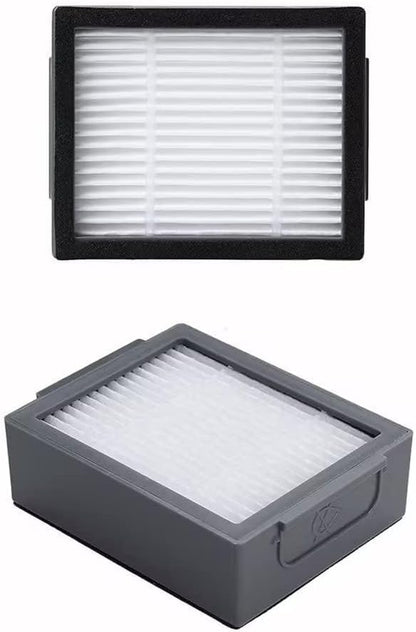 Replacement Parts for iRobot Roomba I, E & J Series, 1 Set Rubber Brushes, 4 HEPA Filters, 4 Side Brushes, 4 Vacuum Bags