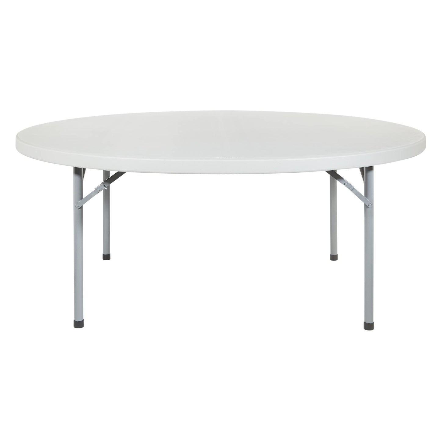 Office Star Resin Folding Table for Banquets, Picnics, and Parties, 71 Inch, Round