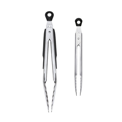 OXO Good Grips 2-Piece Tong Set, Silver