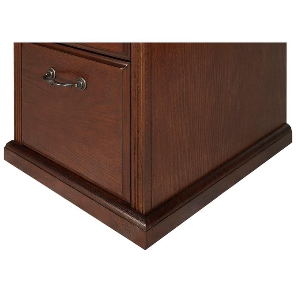 Martin Furniture Huntington Oxford Transitional Wood File Cabinet with 2 Letter-Size File Drawers, Top Drawer Locks, Fully Assembled, in Oak Finish