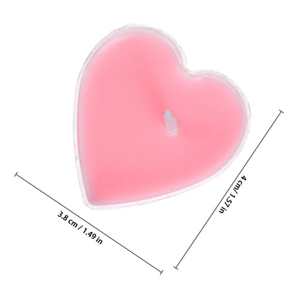 ORFOFE 9Pcs Heart Shape Tealight Candles for Proposal Romantic Valentines Day Aromatherapy Candles Smokeless Odorless Decorative Lights for Weddings Parties