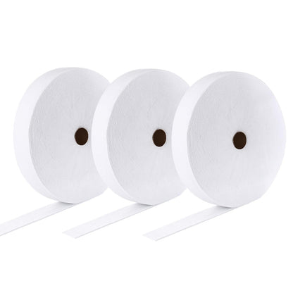 3 Rolls Jelly Roll Batting Strip 2 1/4 Inch Total 150 Yards Cotton Blend Batting on a Roll, Flexible Quilt Batting for Jelly Roll Rugs, Batting Strips, Braided Rug,Throw Rugs for Women Gifts