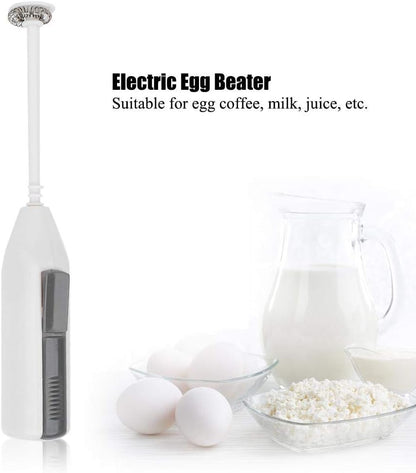 Fdit F-012 Electric Handheld Kitchen Egg Beater, Portable Mini Milk Frother, Drink Mixer