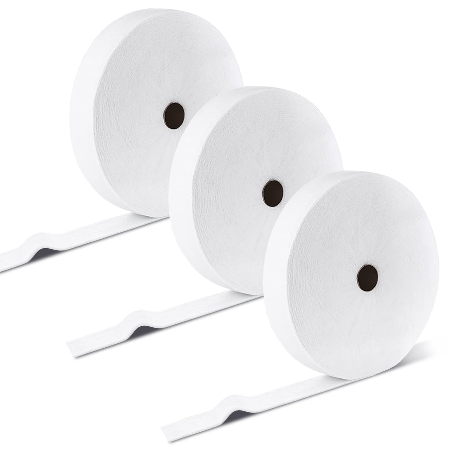 3 Rolls Jelly Roll Batting Strips for Rugs 2 1/4 in Cotton Blend Batting on a Roll Total 150 Yards Quilt Batting by a Roll Batting for Upholstery Cotton Rolls for Jelly Roll Throw Rug