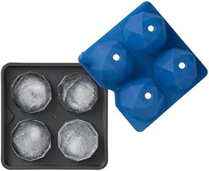 Rabbit Geometric Ice Rocks Mold, Blue/Slate