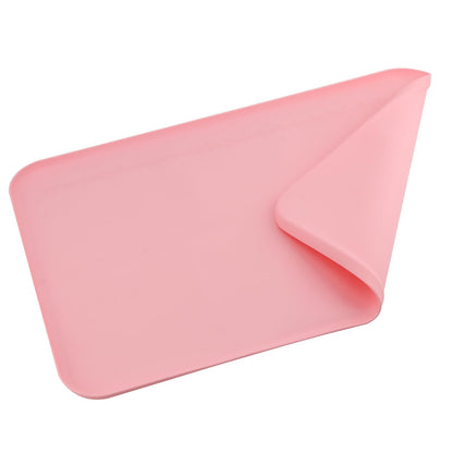 YUENPUN 2 Pcs Silicone Art Mat for Crafts, Silicone Sheet for Crafts with Raised Edges, 16x24 Inch Painting Mat for Resin, Clay, Slime, Jewelry Making