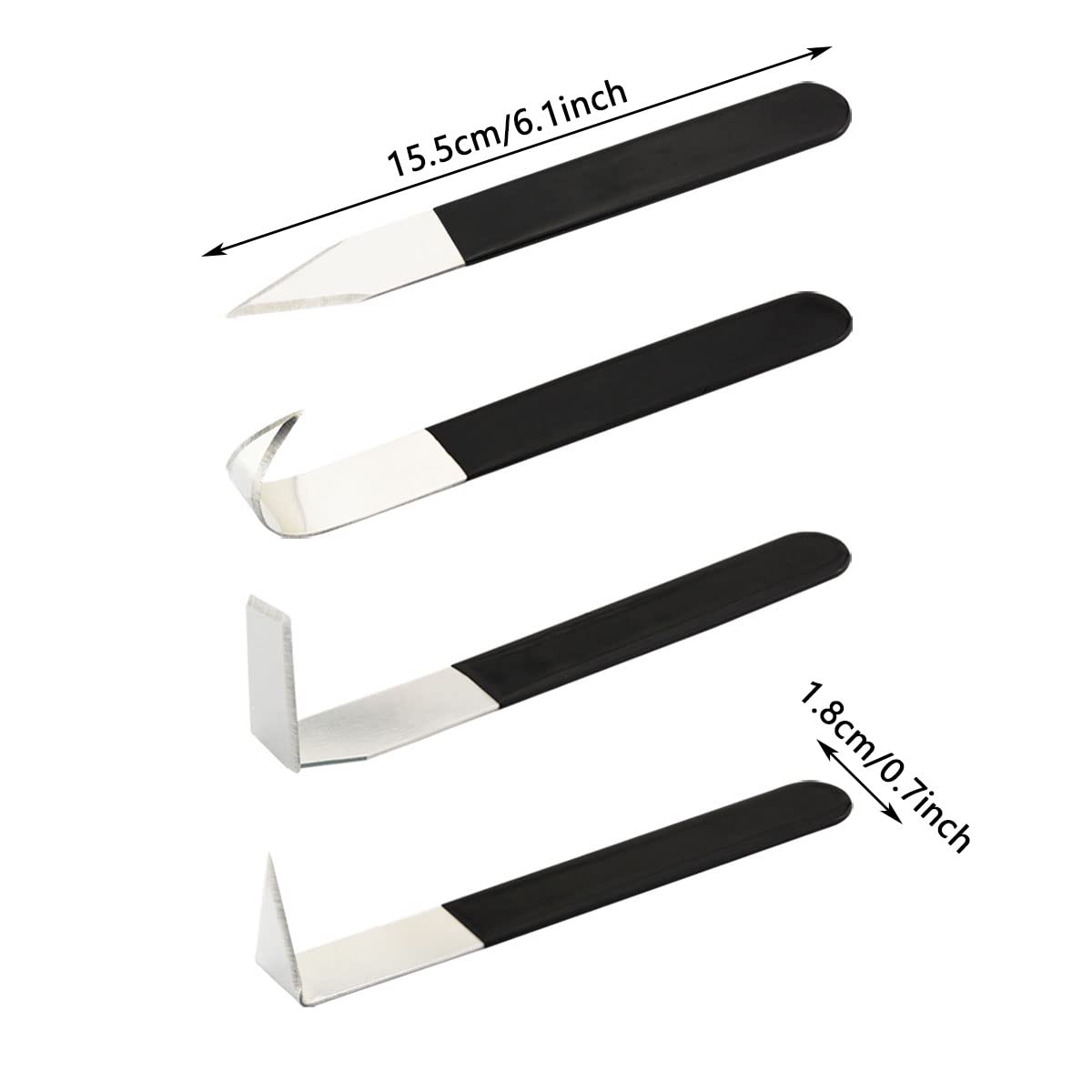 4Pcs Pottery Clay Sculpture Carving Tools Set, Trimming Knife Hand-Made Clay Art Craft Modelling Carving for Clay Pottery, Sculpture