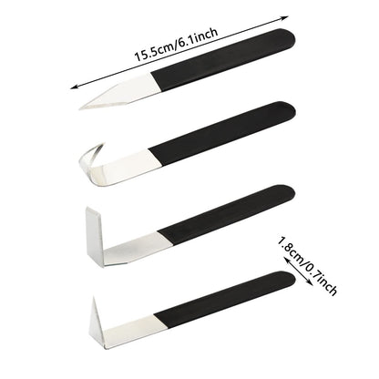 4Pcs Pottery Clay Sculpture Carving Tools Set, Trimming Knife Hand-Made Clay Art Craft Modelling Carving for Clay Pottery, Sculpture