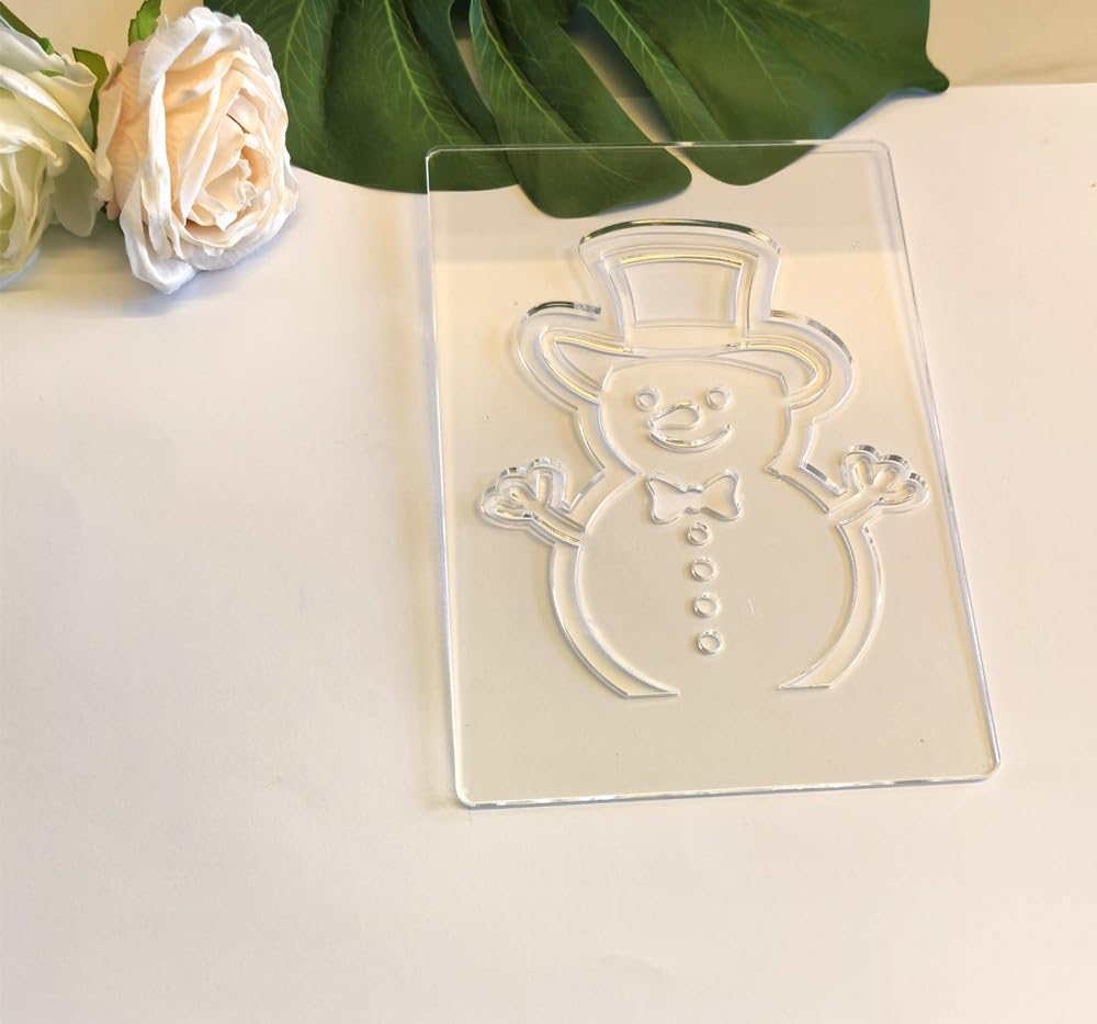 Christmas Lantern Acrylic Router Templates,Holiday Woodworking Craft Kit,5.5x8 Inch Wood Templates,DIY Gift Ideas (Snowman)