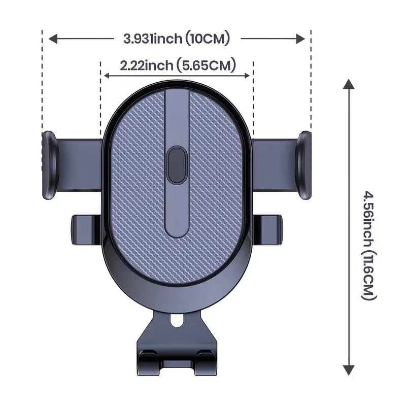 Universal Car Phone Holder Mount with Hook Clip for Air Vent | Compatible with iPhone, Samsung & More - Secure, Stable, Hands-Free Convenience