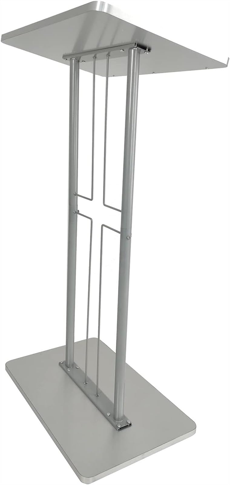 BTZHY Lectern Podium Stand, Acrylic Iron Podium School Church Stage Host Table Hotel Reception Desk Company Conference Table Commercial