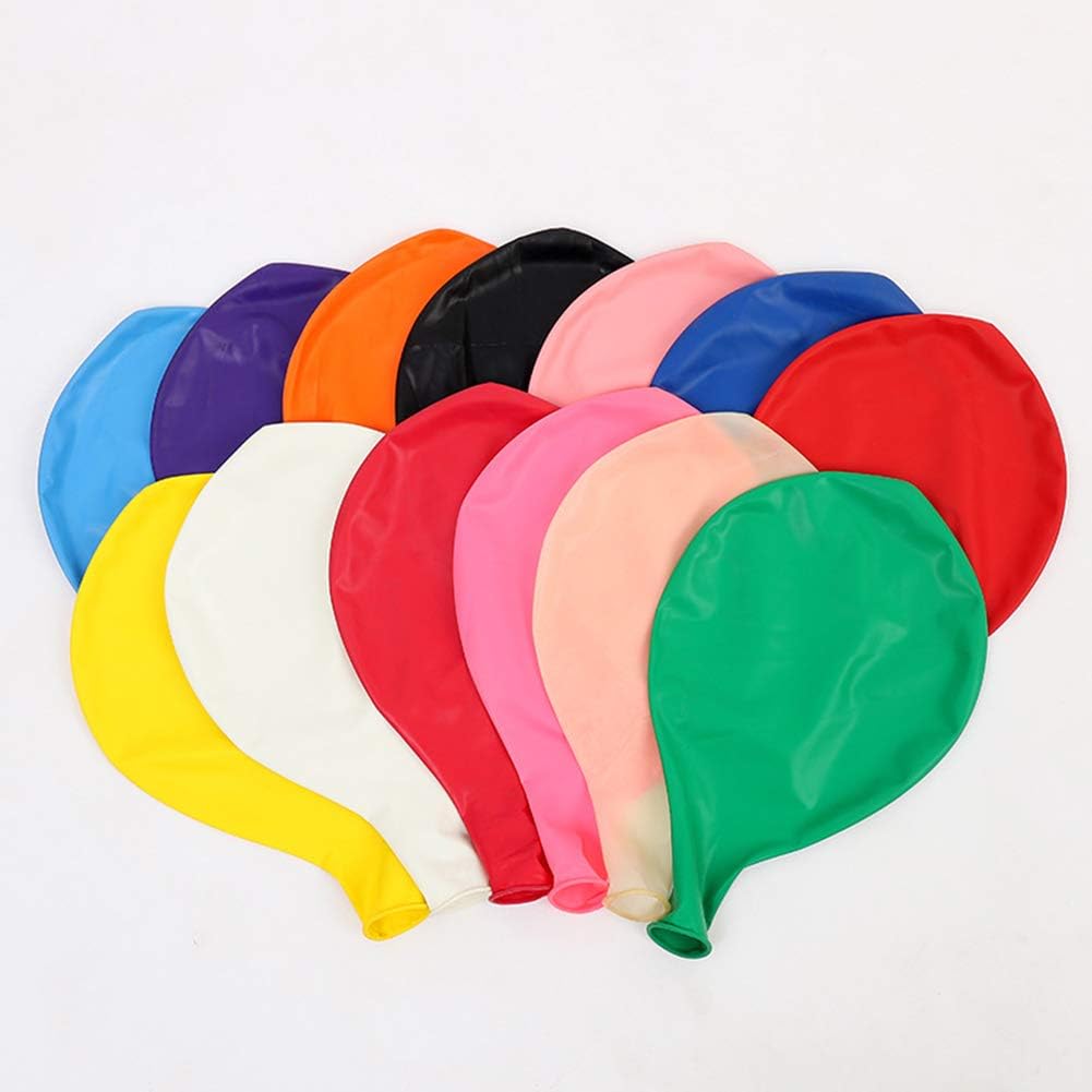 36 Inch Premium Helium Quality Latex Round Black Balloons, Giant Balloons for Event Decorations, 6pcs Black