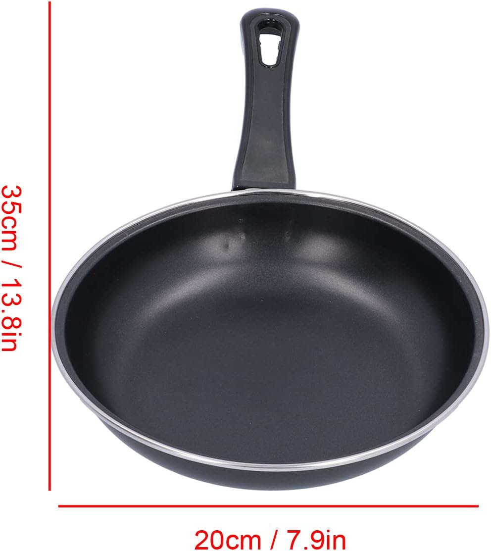 AUNMAS Nonstick Frying Pan, Mini Stainless Steel Cooking Pan, Thickened Wall Skillet for Induction Cooker