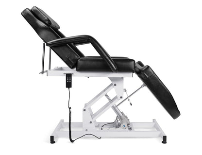 Funnylife Black Electric Beauty Bed Chair SPA Massage Bed Tattoo Chair Hydraulic Pump Facial Table Beauty Equipment