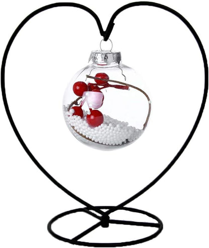 WAJJ Big Heart-shaped Ornament Display Stand Iron Pothook for Hanging Glass Terrarium - Creative Home Garden Wedding