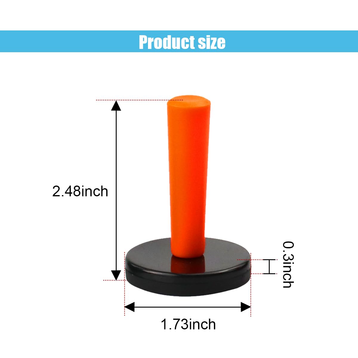 Car Wrap Gripper Magnets Holder Tint Tool, Auto Magnetic Position Tool Vinyl Film Magnet Fixators for Car Wrapping, Sign Vinyl, Window Tint & Crafts Sign Making Vinyl Tools (Orange-8PCS)