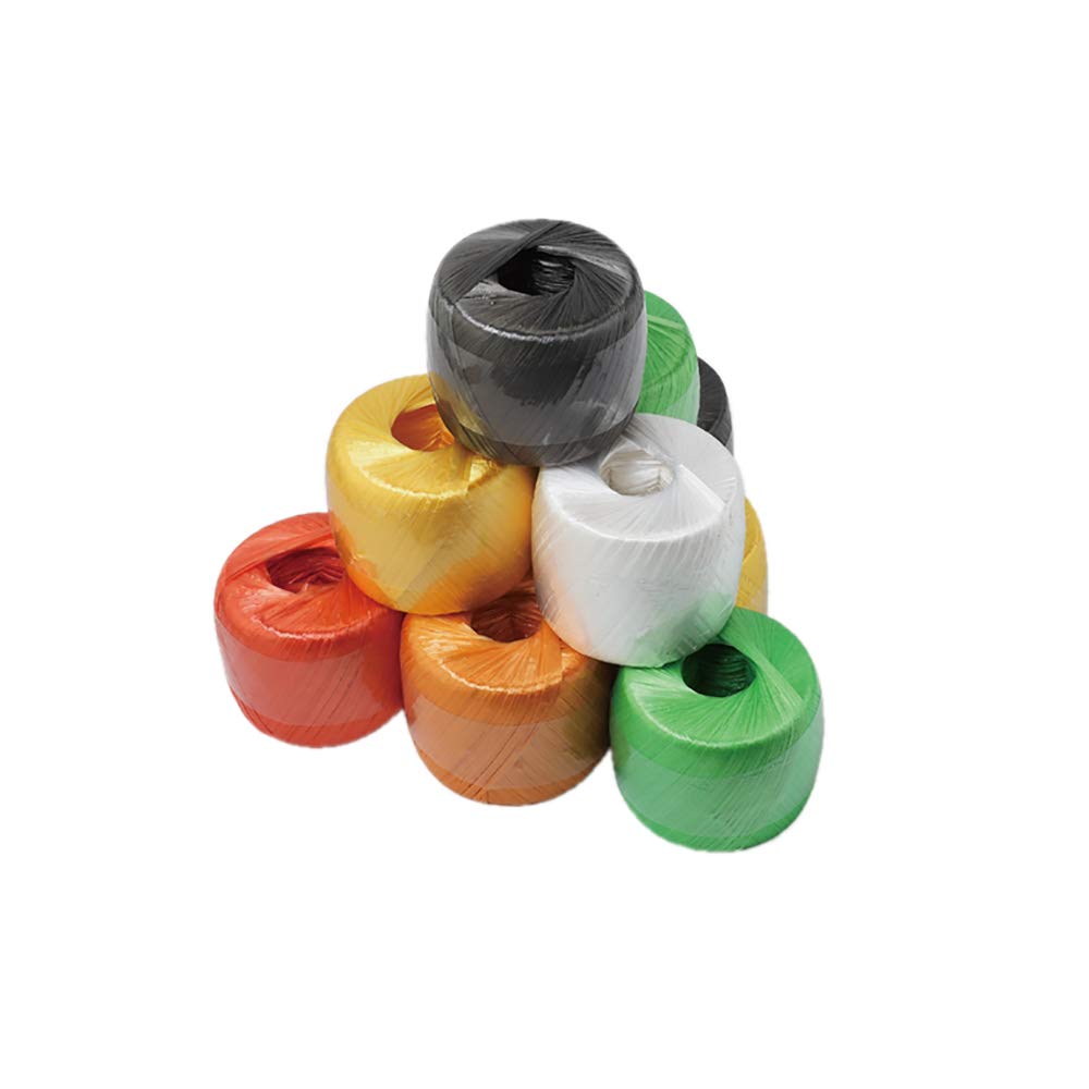 800m Length 2-3cm Width Polyester Nylon Plastic Rope Twine for Packing,Carrying,Hanging,Gardening,Arts and Crafts, Bundling Parcels and Wedding, Decorations,Gift,One Roll