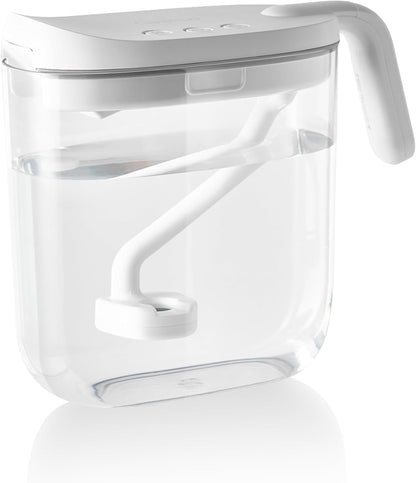 Carepod Mini Ultrasonic Cool Mist Humidifier for Bedroom, Quiet & Safe for Baby, Transparent, Only 3 Washable Parts & Easy to Clean, Filter-Free, Automatic Shut-off, Lasts 20Hrs (0.74Gal/2.8L)