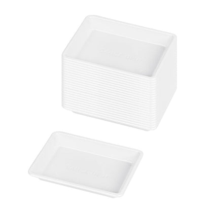 Restaurantware Plastic Condiment Cup 100 Count 1 Ounce Disposable Sauce Dish Miniature Sauce Holder Lightweight White