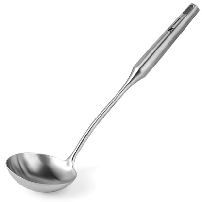 Soup Ladle - 18/10 Stainless Steel Ladle Spoon，13.8" Large Durable Metal Ladel for Serving or Cooking, Stirring, Wok & Soup, Professional Heavy Duty kitchen Utensils, Christmas gifts